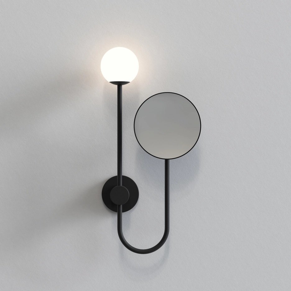 Levně AST 1424003 Nástěnné svítidlo Orb matná černá 3W LED G9 IP44 - ASTRO Lighting
