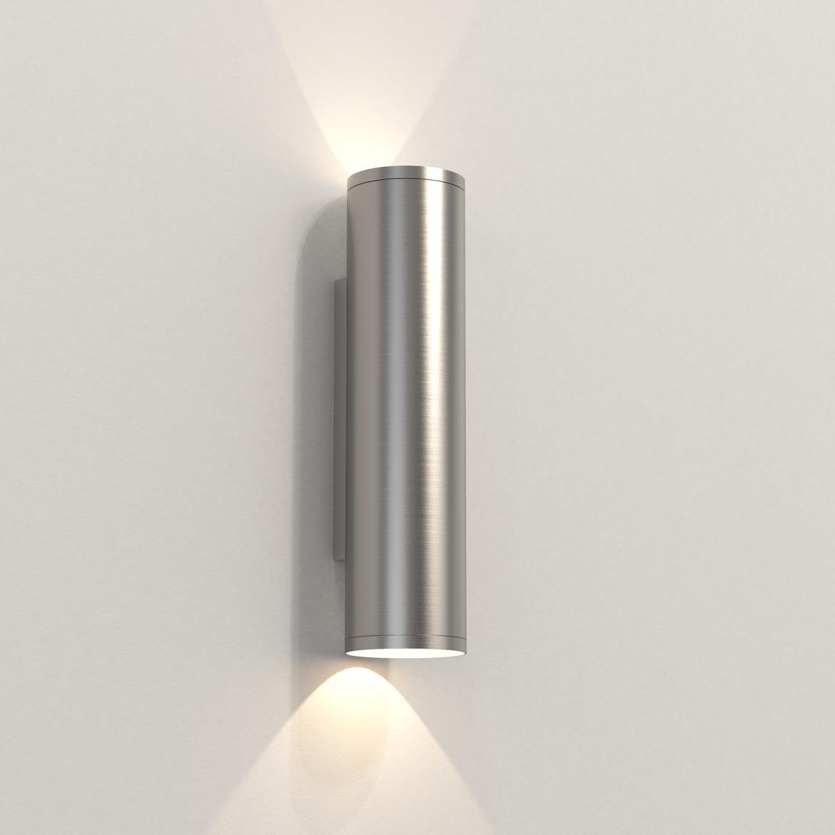 AST 1428004 Venkovní nástěnné svítidlo Ava 300 Coastal 2x6W GU10 kartáč. ocel - ASTRO Lighting