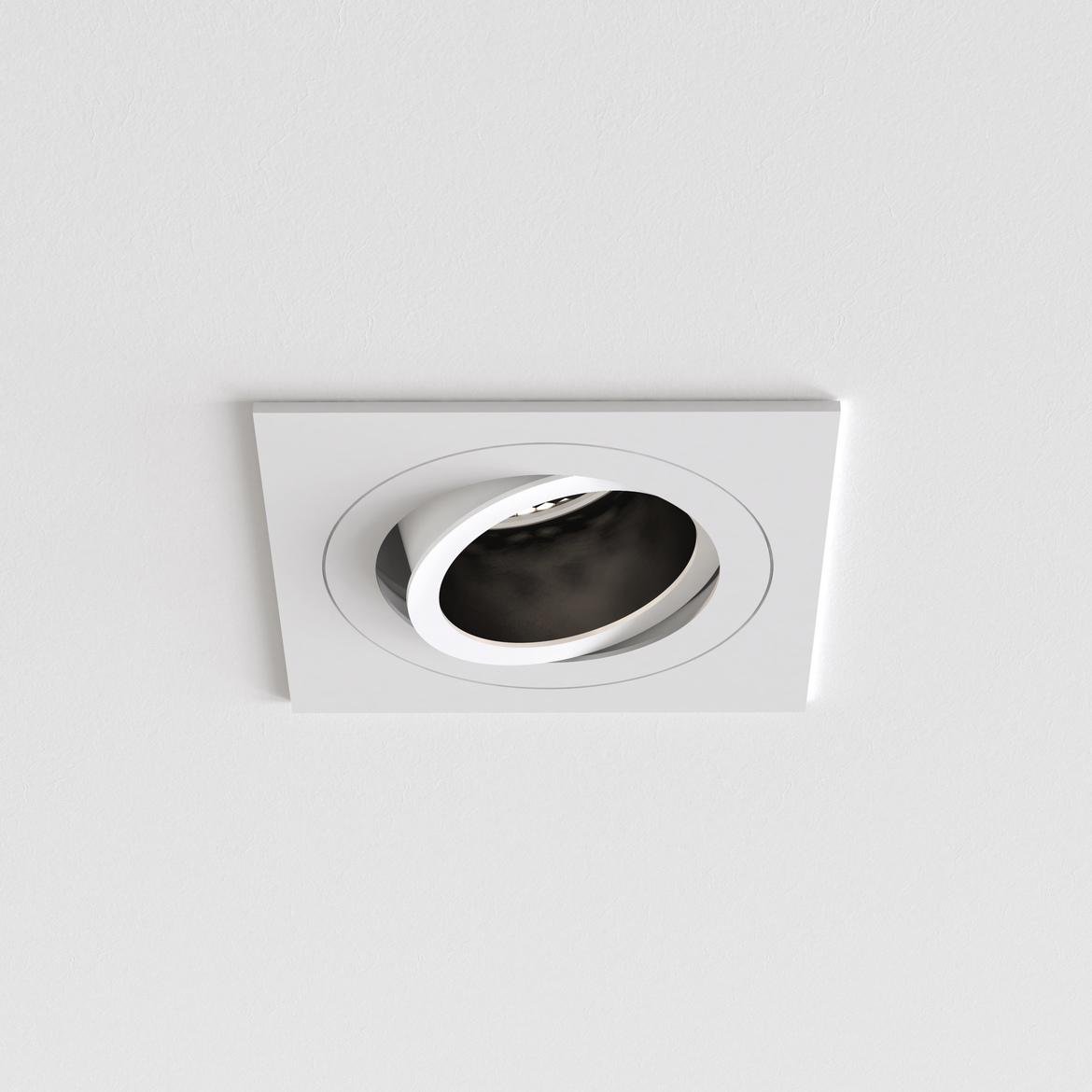 AST 1434004 Downlight svítidlo Pinhole Slimline Square nastavitelné protipožární 6W GU10 bílá - ASTRO Lighting