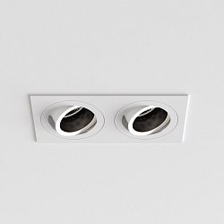 Obrázek pro produkt Downlight svítidlo Pinhole Square Twin nastavitelné 2x6W GU10 bílá - ASTRO Lighting