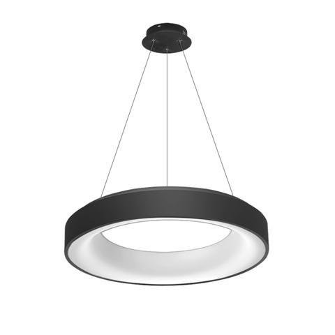 AZZ AZ2728 LED Závěsné svítidlo Azzardo Sovana Pendant 55 CCT black Dimm AZ2728 50W 2750lm 3000K-6500K IP20 55cm stmívatelné černé - AZZARDO