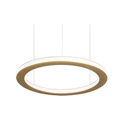 Obrázek pro produkt Závěsné svítidlo ALBERTA DUE zlaté 56W Ø650mm 6861lm 3000K silikon - BPM (starý kód: 10250.65.HI.PN.G.SI.3K)