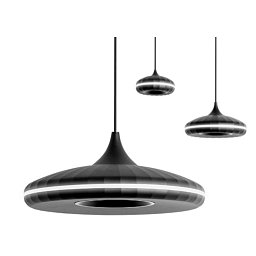 Obrázek pro produkt Závěsné svítidlo IRIS M černé 18W Ø170 38º 1674lm 3000K DALI - BPM (starý kód: 20203.M.PN.BK.3K.DA)