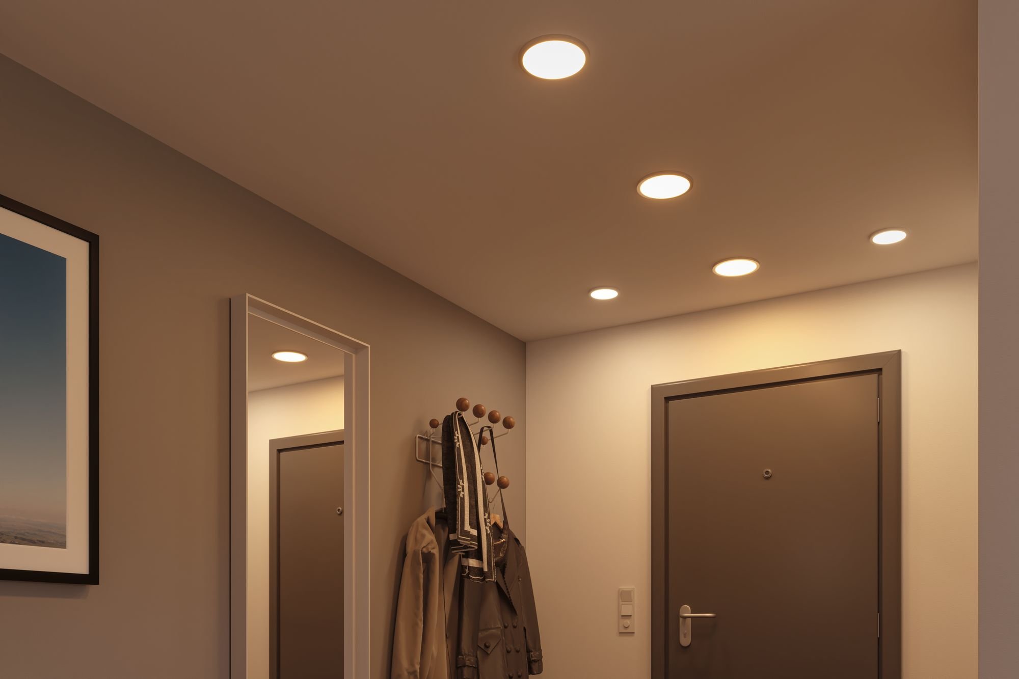 P 93055 LED vestavné svítidlo Areo VariFit IP44 3-krokové-stmívatelné 175mm 13W 4.000K bílá - PAULMANN (obrázek 6)