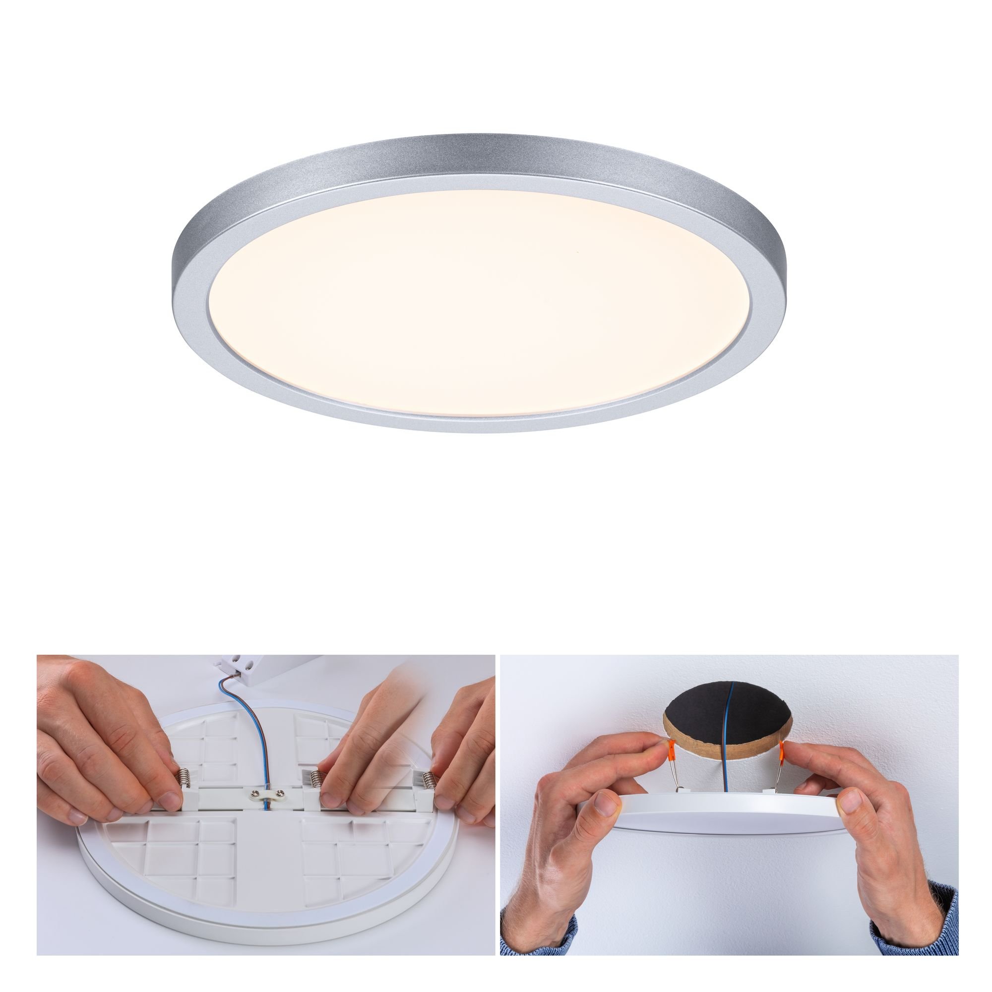 Levně P 93034 LED vestavné svítidlo Areo VariFit IP44 kruhové 175 13W 3.000K matný chrom - PAULMANN