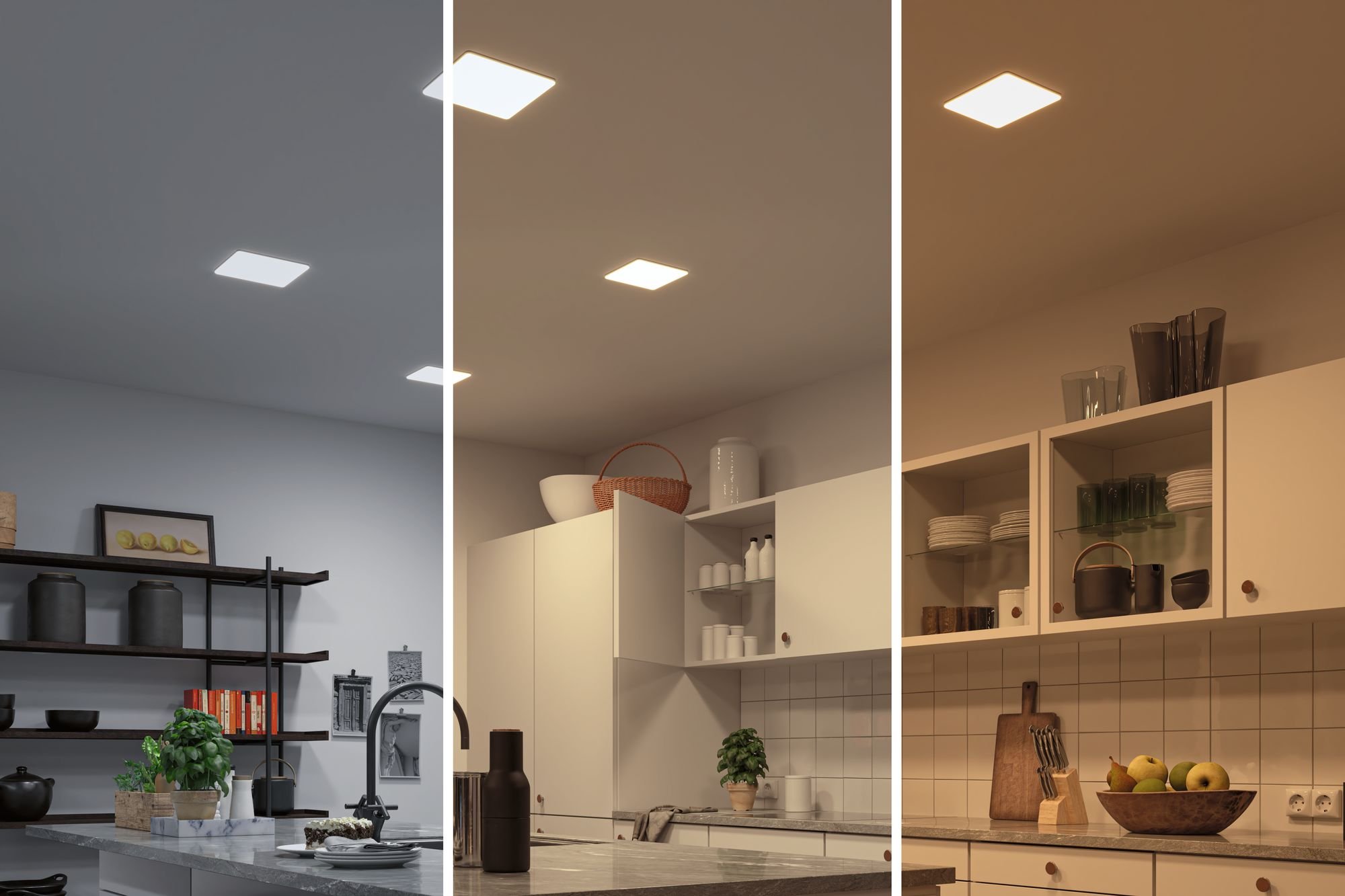 P 95379 LED vestavné svítidlo Veluna WhiteSwitch 185mm x 185mm IP44 stropní montáž 14W včetně sv. zdroje - PAULMANN (obrázek 4)