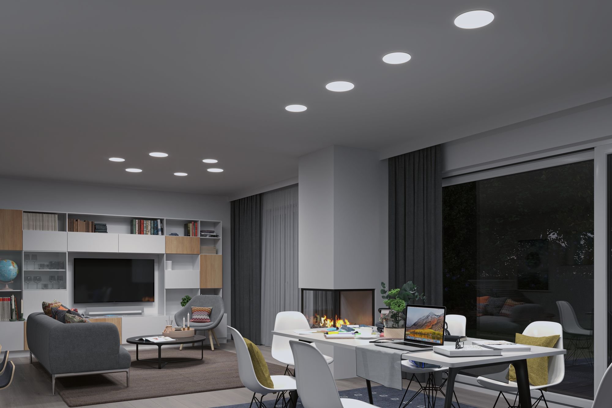 P 95386 Smart Home Zigbee LED vestavné svítidlo Veluna VariFit měnitelná bílá 185mm IP44 15W - PAULMANN (obrázek 6)
