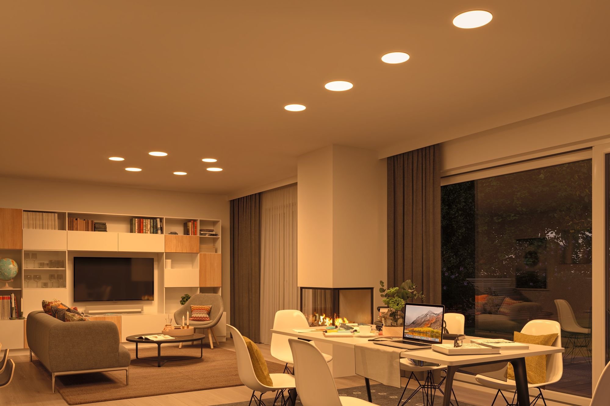P 95386 Smart Home Zigbee LED vestavné svítidlo Veluna VariFit měnitelná bílá 185mm IP44 15W - PAULMANN (obrázek 7)