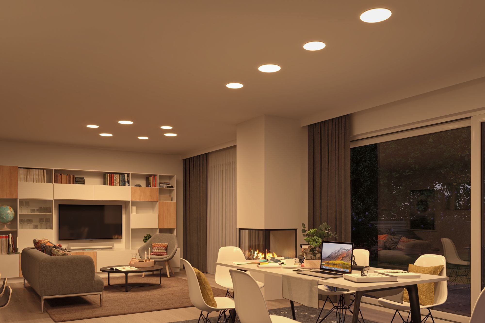 P 95386 Smart Home Zigbee LED vestavné svítidlo Veluna VariFit měnitelná bílá 185mm IP44 15W - PAULMANN (obrázek 8)
