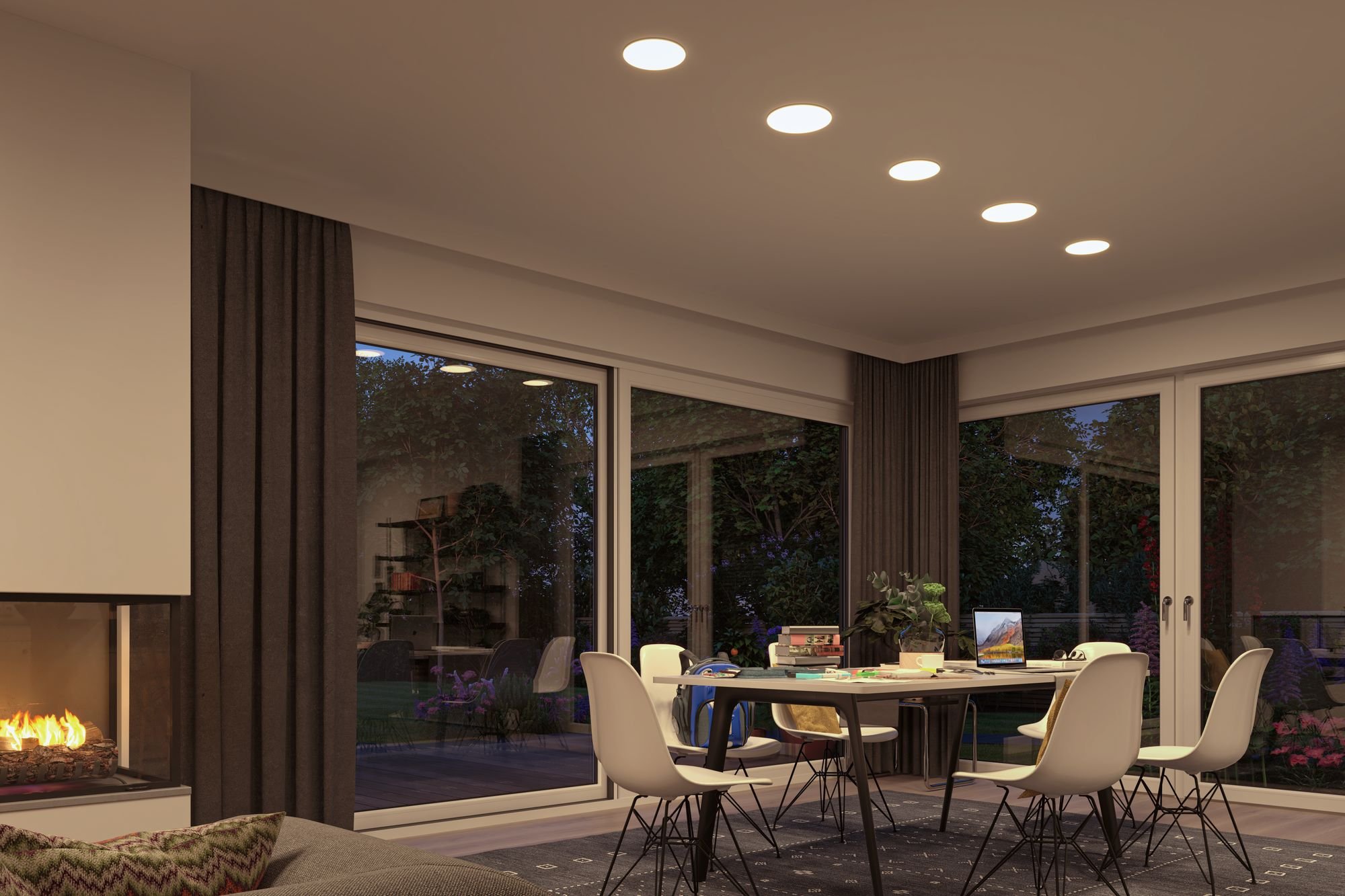 P 95386 Smart Home Zigbee LED vestavné svítidlo Veluna VariFit měnitelná bílá 185mm IP44 15W - PAULMANN (obrázek 10)