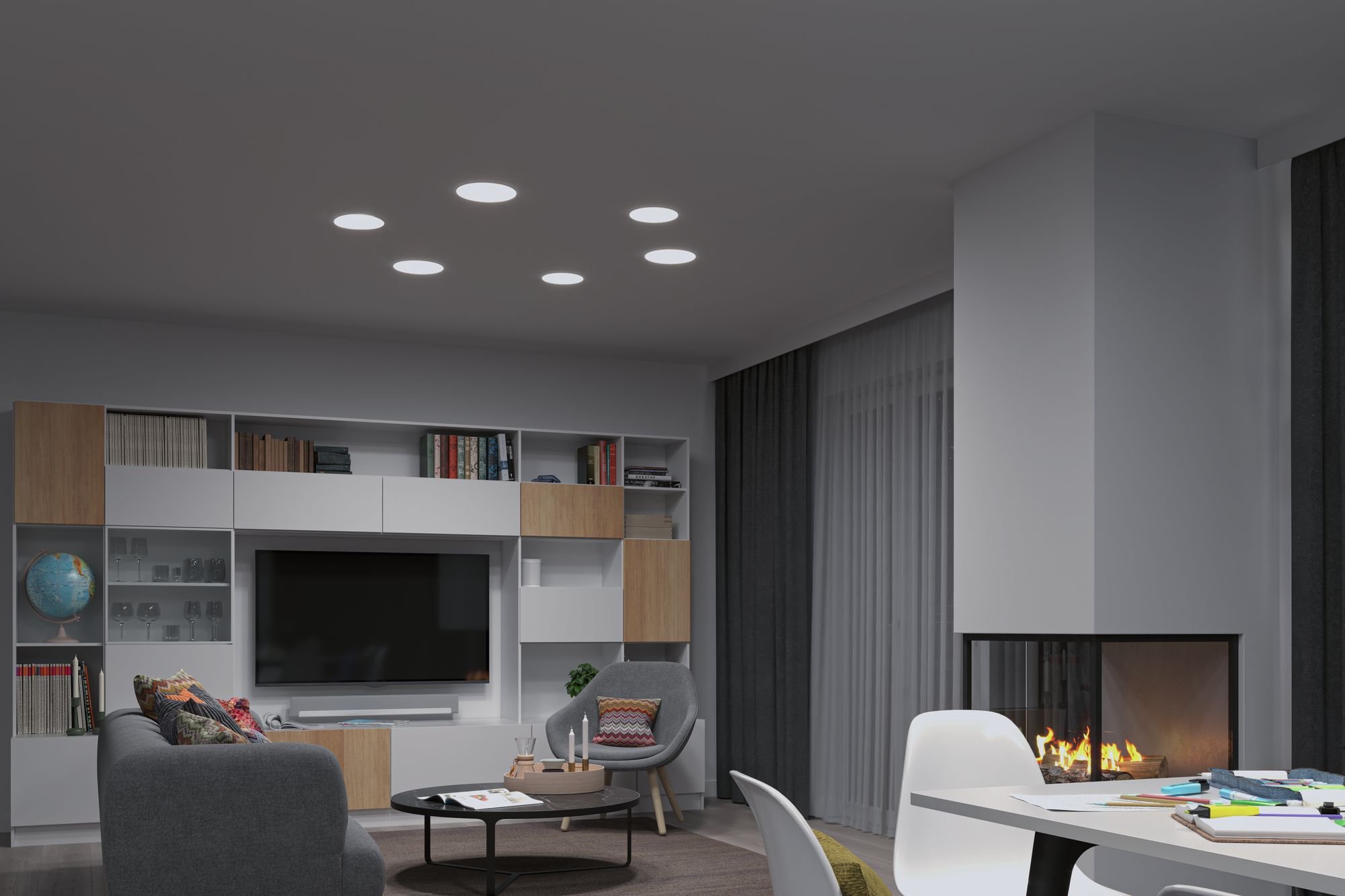 P 95386 Smart Home Zigbee LED vestavné svítidlo Veluna VariFit měnitelná bílá 185mm IP44 15W - PAULMANN (obrázek 12)