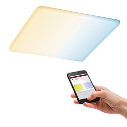 Obrázek pro produkt Smart Home Zigbee LED vestavné svítidlo Veluna VariFit měnitelná bílá 215mm x 215mm IP44 17W - PAULMANN