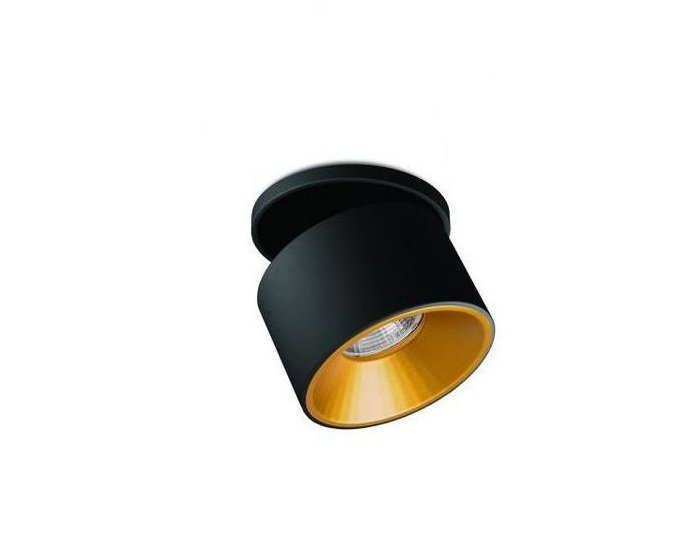 BPM 20134.02.RF.BK-GC.60.ST.9.27.PU Zápustné svítidlo KLIMT M LED 10W Ø100 60º černá / zlatá 2700K 805lm PUSH stmívání - BPM (starý kód: 20135.RF.BK-G.D60.27K.PU)