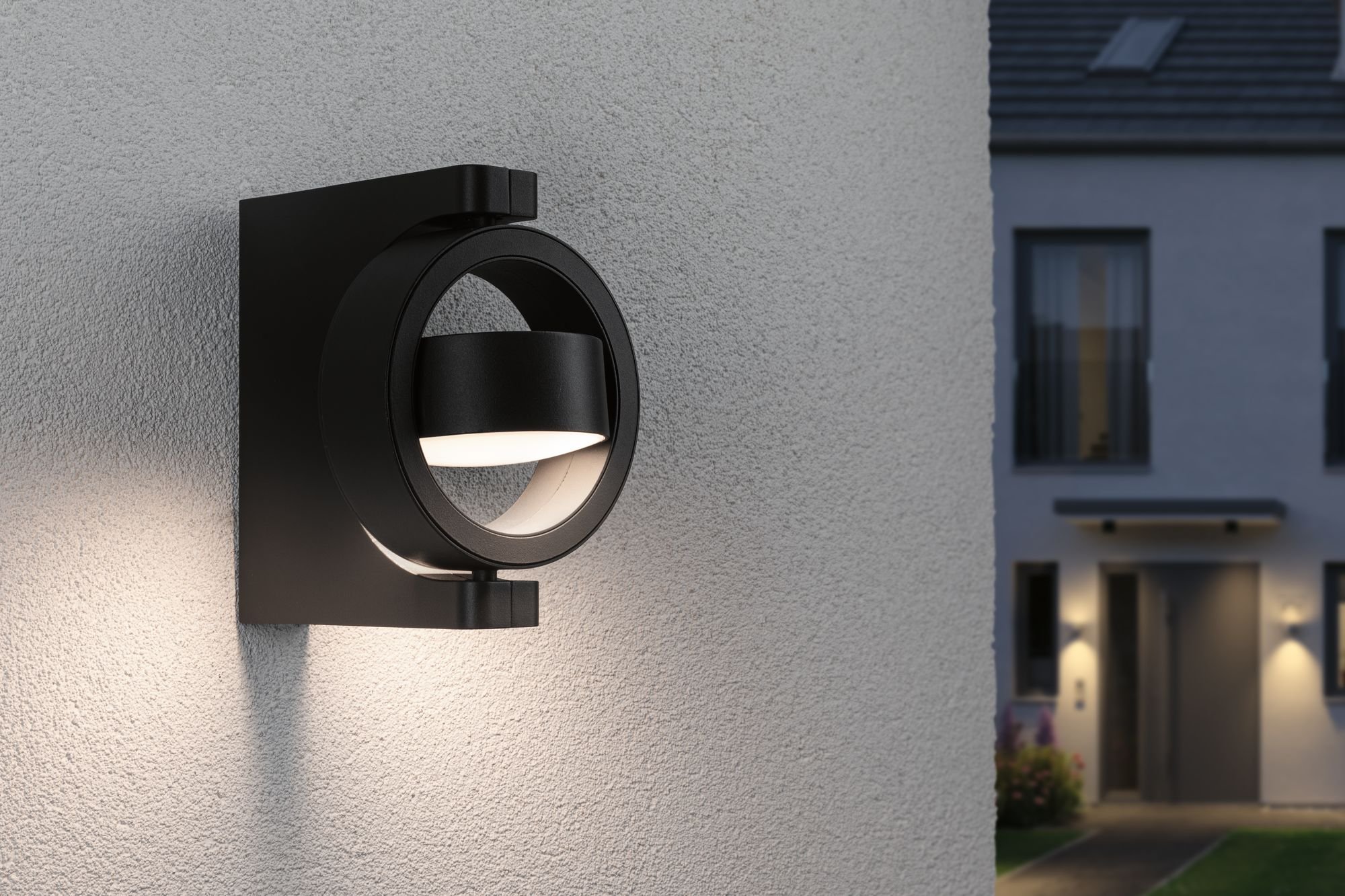 P 94406 Venkovní nástěnné svítidlo Swivea antracit IP44 8W 230V teplá bílá nastavitelná hlava svítidla - PAULMANN (obrázek 4)