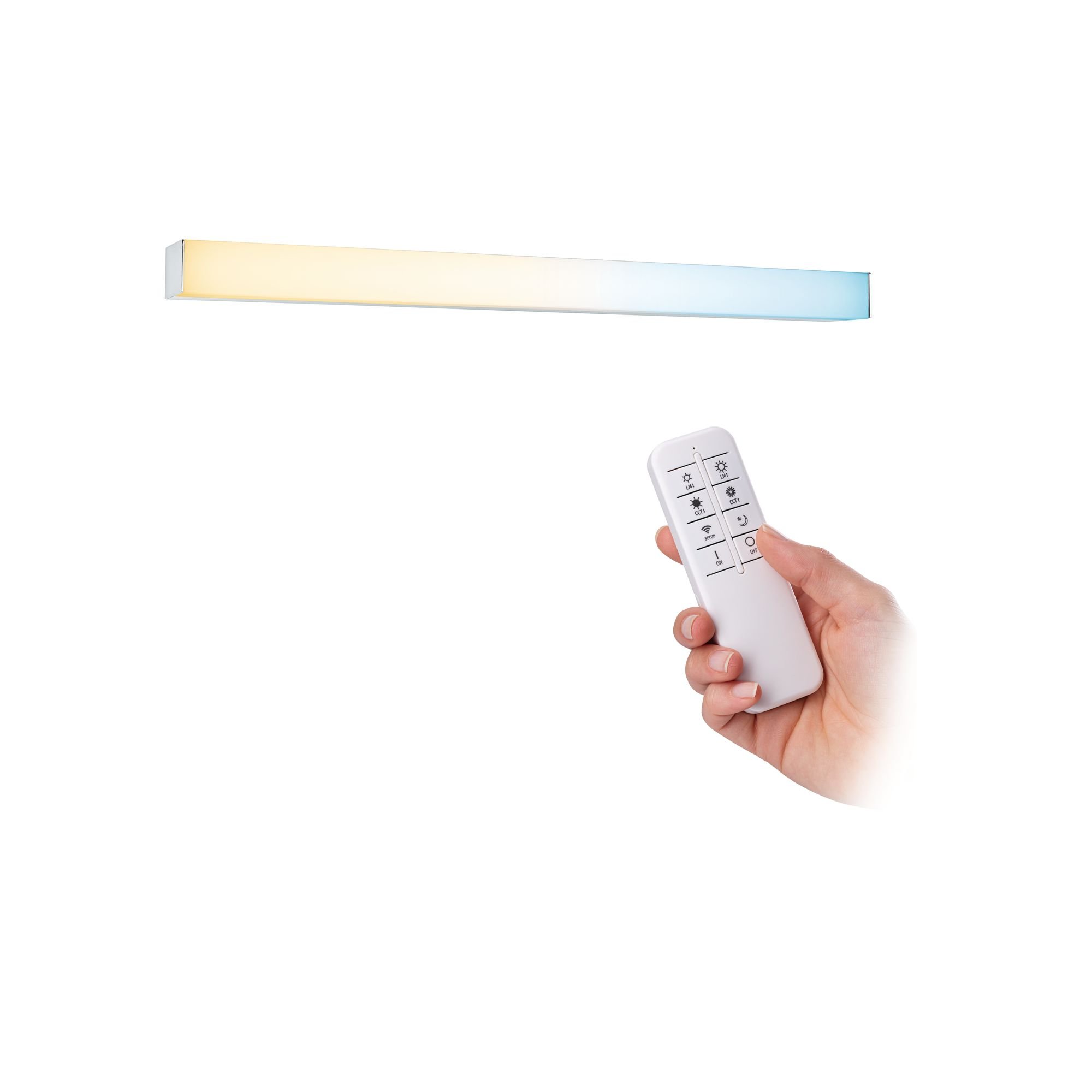 P 78944 HomeSpa LED svítidlo k zrcadlu Tova IP44 kov akryl měnitelná bílá 2700K - 6500K - PAULMANN