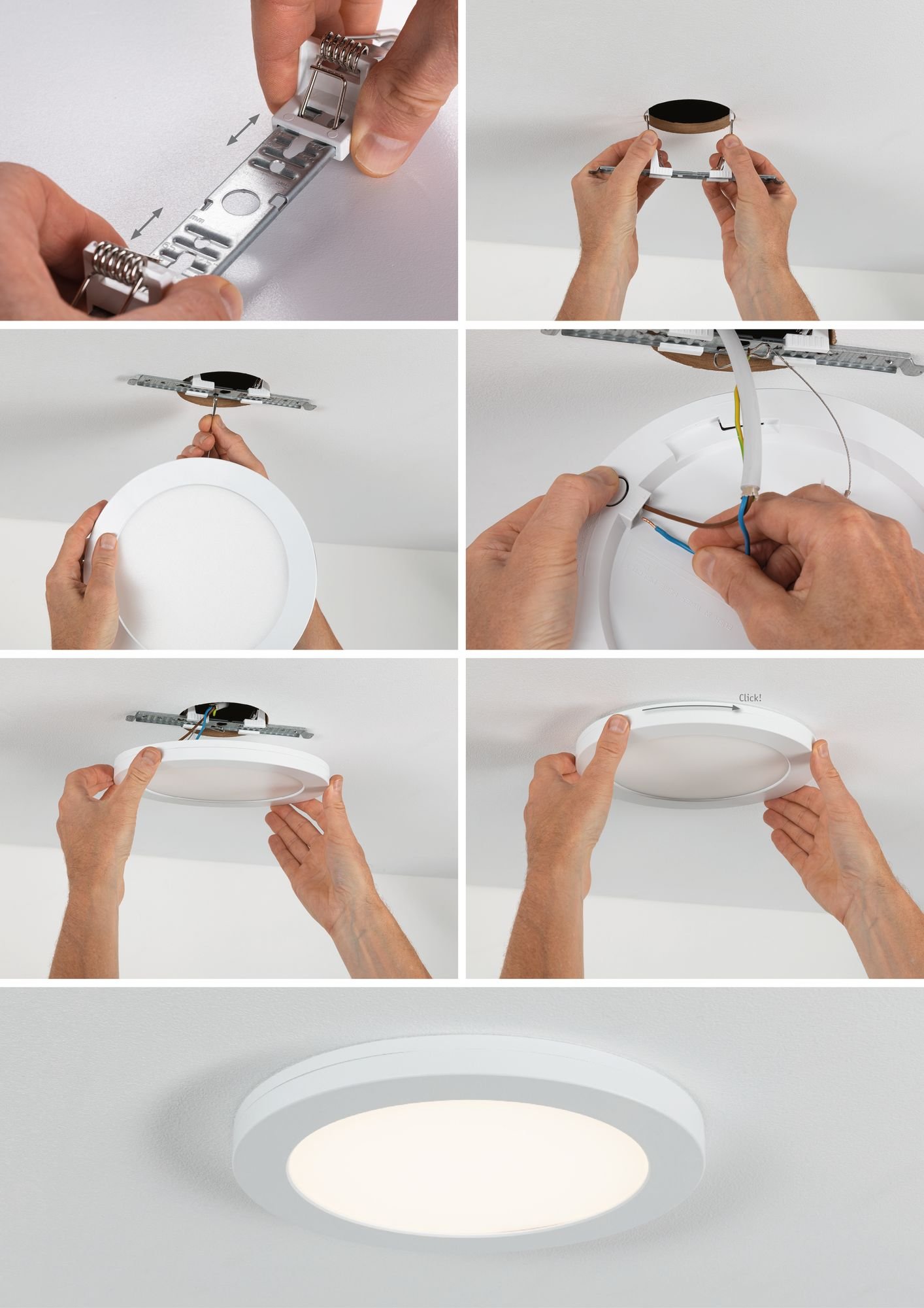 P 95392 LED vestavné svítidlo Cover-it senzor kruhové 330mm, 22W 4000K bílá mat Panel pro vestavnou i přisazenou montáž - PAULMANN (obrázek 8)