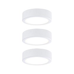 Obrázek pro produkt LED přisazená nábytková svítidla sada Pukk bílá 3x3,5W teplá bílá 3ks sada vč. trafa - PAULMANN