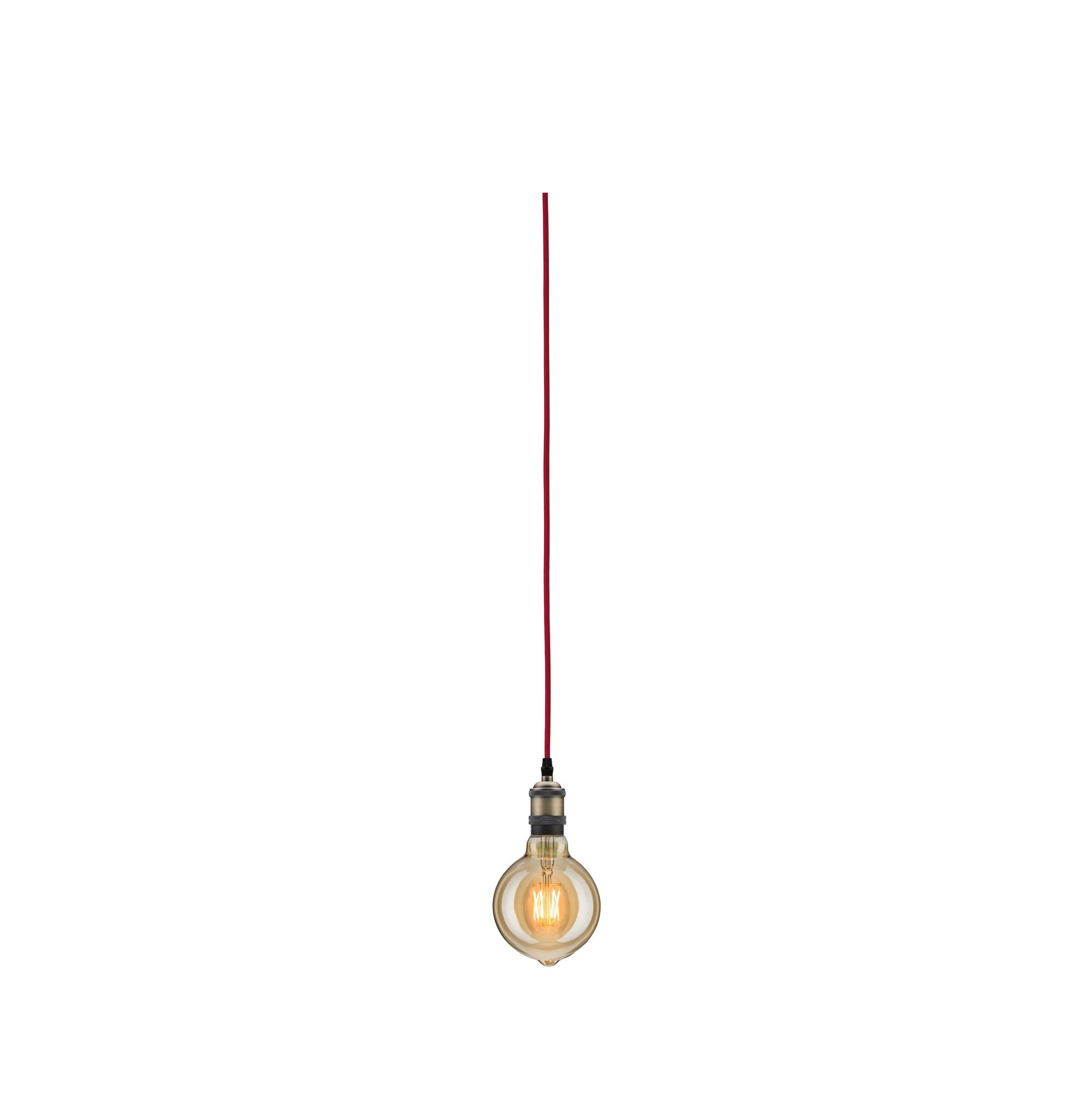 P 79770 Závěsné svítidlo Neordic Eldar vč. zástrčky E27 max. 1x20W červená/leštěná - PAULMANN (obrázek 3)