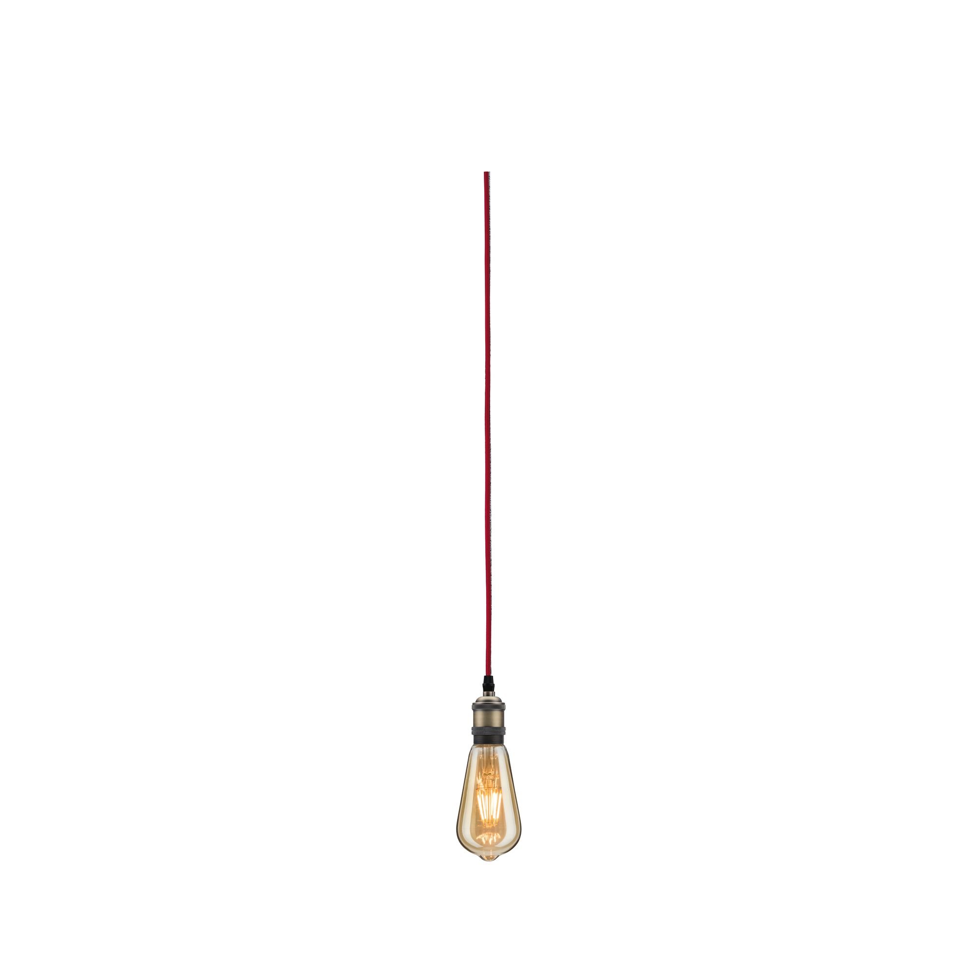 P 79770 Závěsné svítidlo Neordic Eldar vč. zástrčky E27 max. 1x20W červená/leštěná - PAULMANN (obrázek 8)