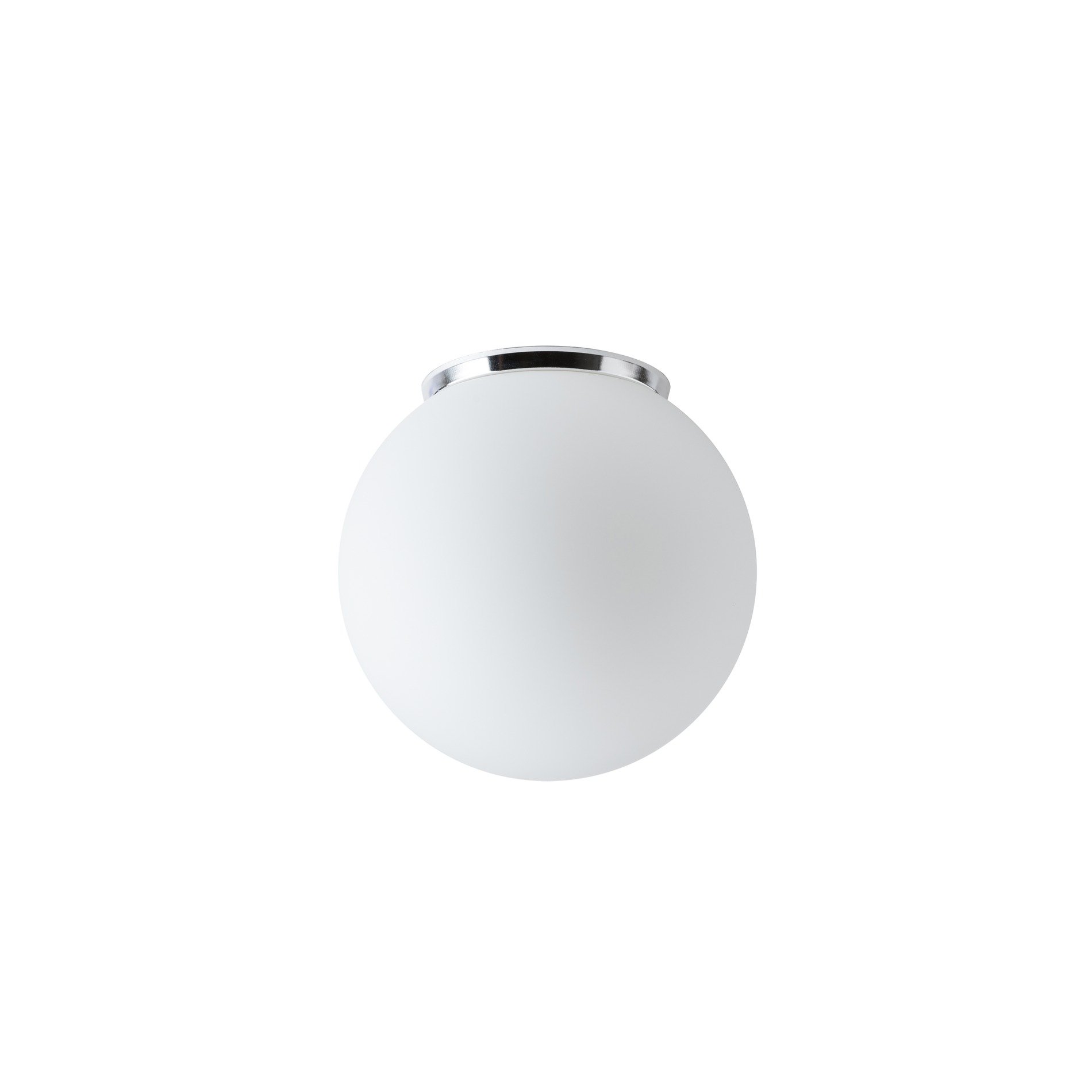 OS STY44987 STYX 2 stropní/nástěnné skleněné svítidlo chrom / bílá IP65 25W E27 - OSMONT