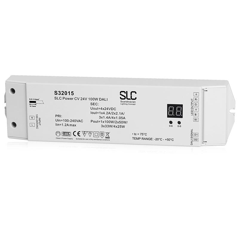 SLC S32015 SLC Power Supply CV 24V 100W DALI DT6 1-4CH - TLG