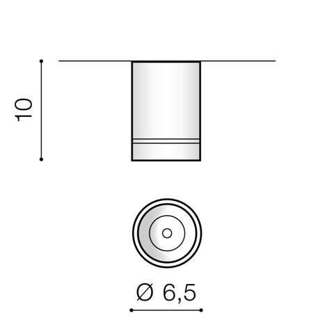 AZZ AZ3375 Bill 10W (white) - AZZARDO (obrázek 2)