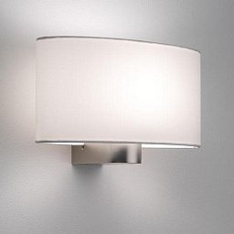Obrázek pro produkt Stínidlo NAPOLI nástěnná základna matný nikl 230V E27 60W (STARÝ KÓD: AST 0881 ) - ASTRO Lighting
