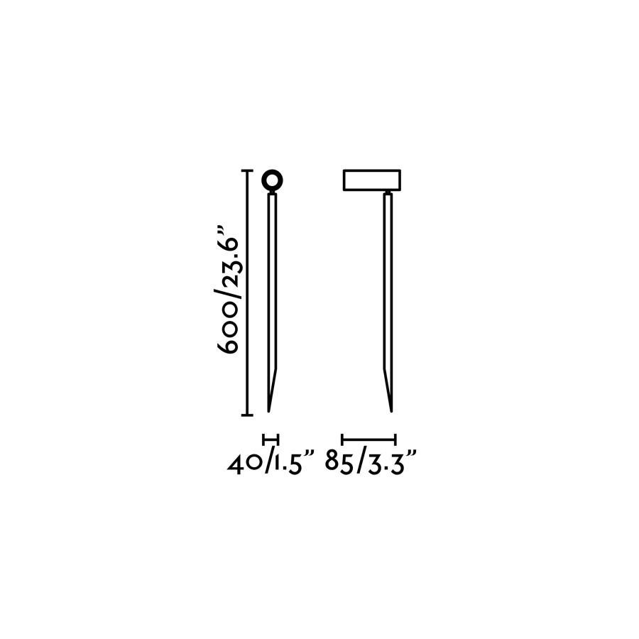 FARO 70226 SETH 600 černá lampa se zápichem H 60cm - FARO (obrázek 3)