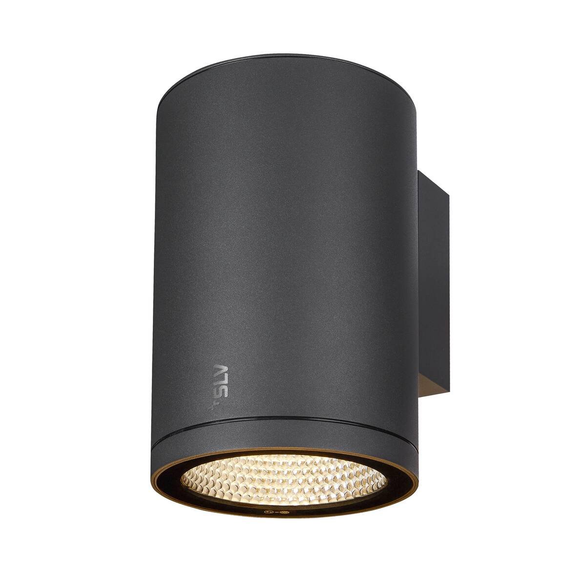 LA 1003440 ENOLA ROUND L single Outdoor, nástěnné LED svítidlo, antracitové, CCT 3000/4000K - BIG WHITE (SLV)