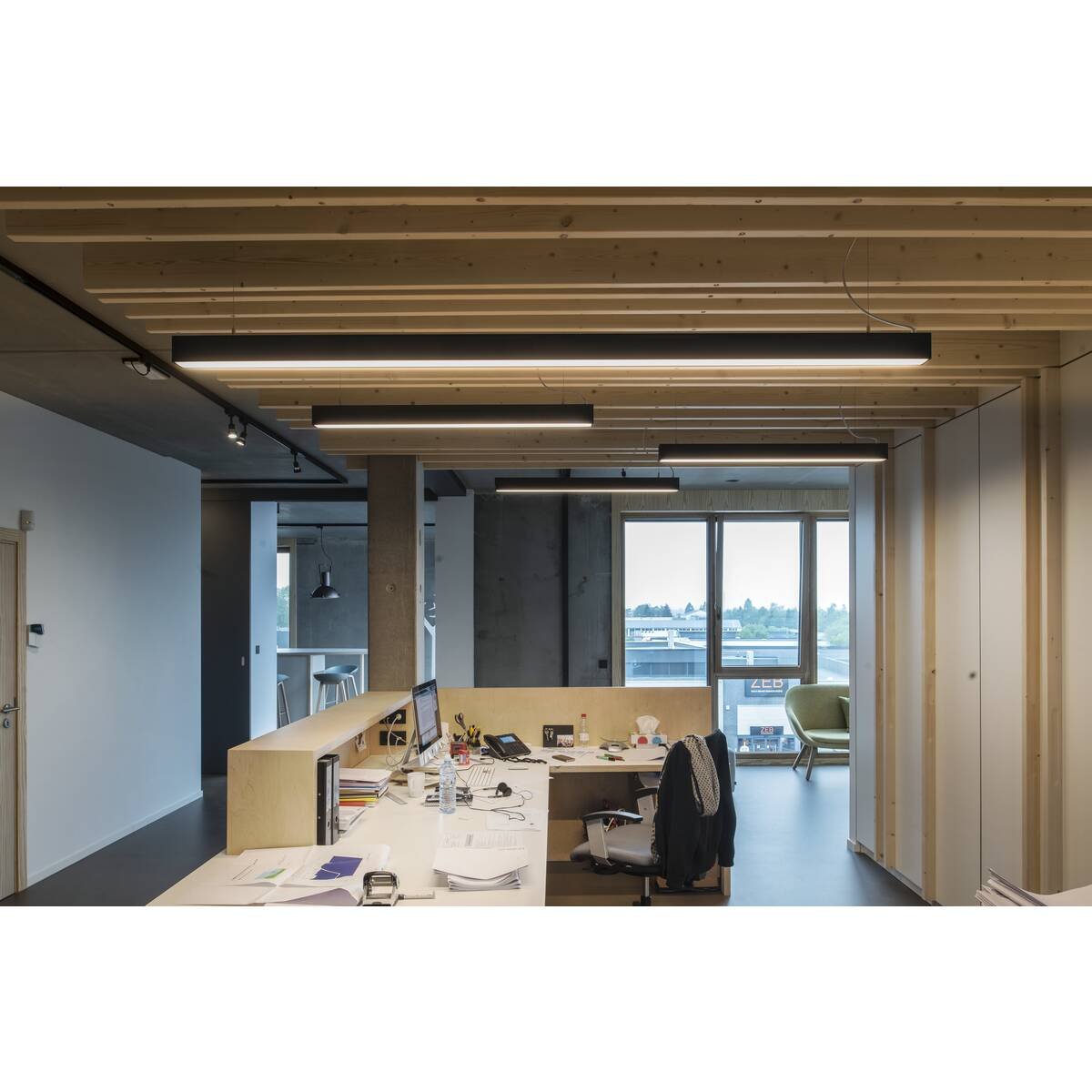LA 1001409 GLENOS profilové závěsné svítidlo LED, 4000 K, černá, 2 m, 85 W - BIG WHITE (SLV) (obrázek 8)
