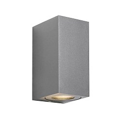 Obrázek pro produkt Venkovní nástěnné svítidlo Canto Maxi Kubi 2 2x28W GU10 šedá čirá - NORDLUX
