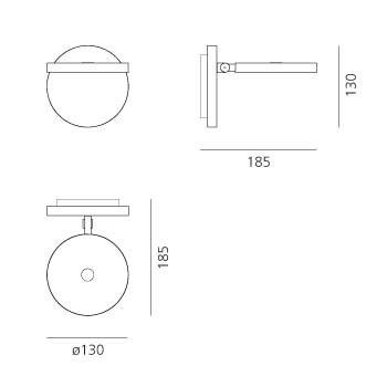 AR 1731020A Demetra bodové svítidlo - 3000K - bílá - ARTEMIDE (obrázek 5)