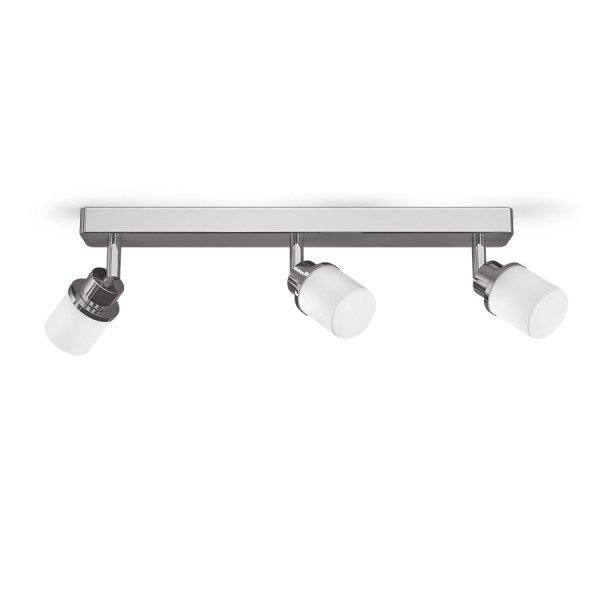 RED R13703 LINN III přisazená opálové sklo/chrom 230V G9 LED 3x3W IP44 - RED - DESIGN RENDL