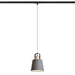 Obrázek pro produkt CHOUPETTE pro jednookr. lištu černošedá textil/dřevo 230V E27 15W - RED - DESIGN RENDL