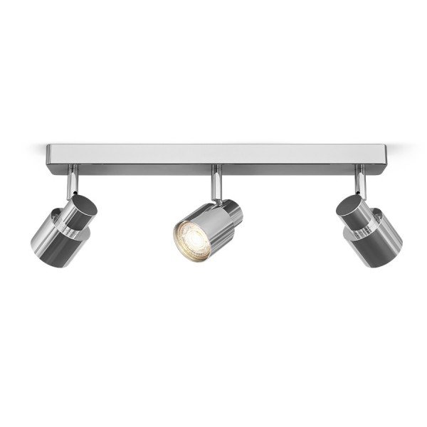 RED R13704 VALTO III přisazená chrom 230V GU10 LED 3x5W IP44 - RED - DESIGN RENDL