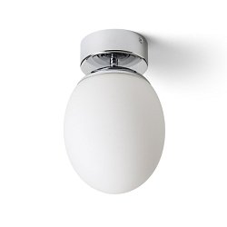 Obrázek pro produkt MERINGUE 16 stropní opálové sklo/chrom 230V E27 15W IP44 - RED - DESIGN RENDL