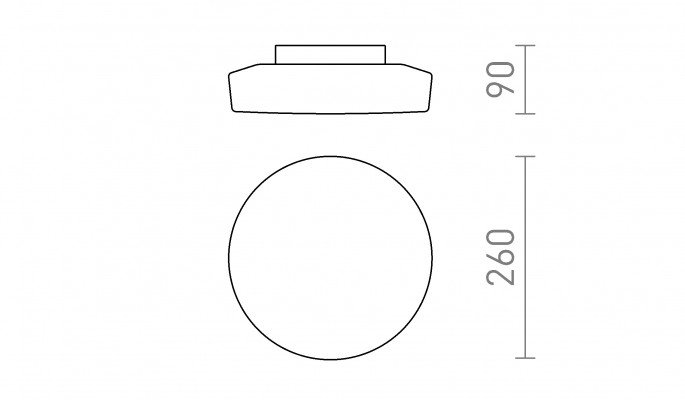RED R13686 ZARA LED 26 stropní opálové sklo/chrom 230V LED 12W IP44 3000K - RED - DESIGN RENDL (obrázek 5)