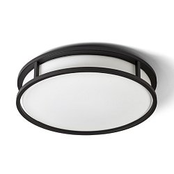 Obrázek pro produkt GRANDE LED 35 stropní opálové sklo/černá 230V LED 24W IP44 3000K - RED - DESIGN RENDL