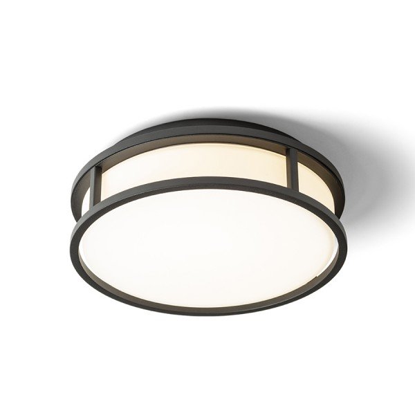 RED R13677 GRANDE LED 25 stropní opálové sklo/černá 230V LED 12W IP44 3000K - RED - DESIGN RENDL