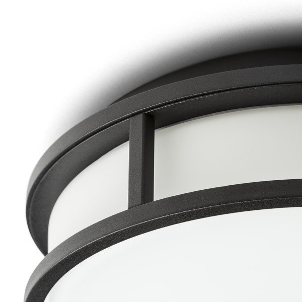 RED R13677 GRANDE LED 25 stropní opálové sklo/černá 230V LED 12W IP44 3000K - RED - DESIGN RENDL (obrázek 4)