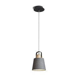 Obrázek pro produkt CHOUPETTE závěsná černošedá textil/dřevo 230V E27 15W - RED - DESIGN RENDL