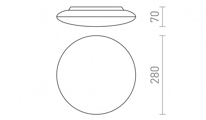 RED R13642 SASSARI stropní bílá polykarbonát/plast 230V LED 24W IP65 3000K - RED - DESIGN RENDL (obrázek 3)