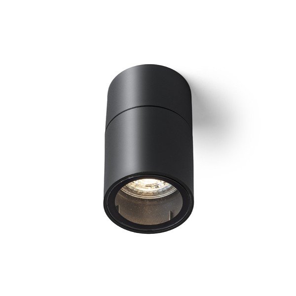 RED R13633 SORANO stropní černá plast 230V LED GU10 8W IP44 - RED - DESIGN RENDL