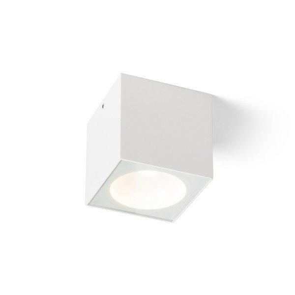 Levně RED R13624 SENZA SQ stropní bílá čiré sklo 230V LED 6W IP65 3000K - RED - DESIGN RENDL