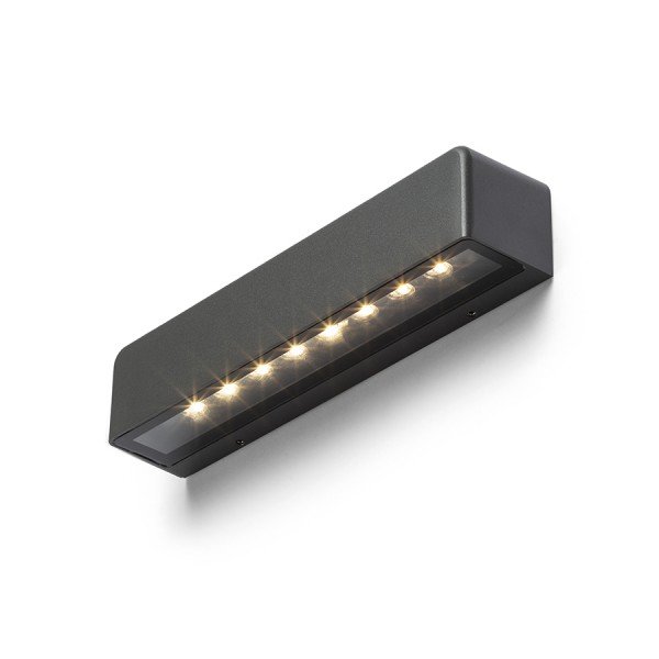 RED R13619 SAMPO nástěnná antracitová 230V LED 9W IP65 3000K - RED - DESIGN RENDL