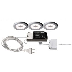 Obrázek pro produkt Deko-Light nábytkové přisazené svítidlo Paty kulaté 3ks sada 220-240V AC/50-60Hz 2,50 W 3000 K 185 lm stříbrnášedá RAL 7001 - DEKOLIGHT