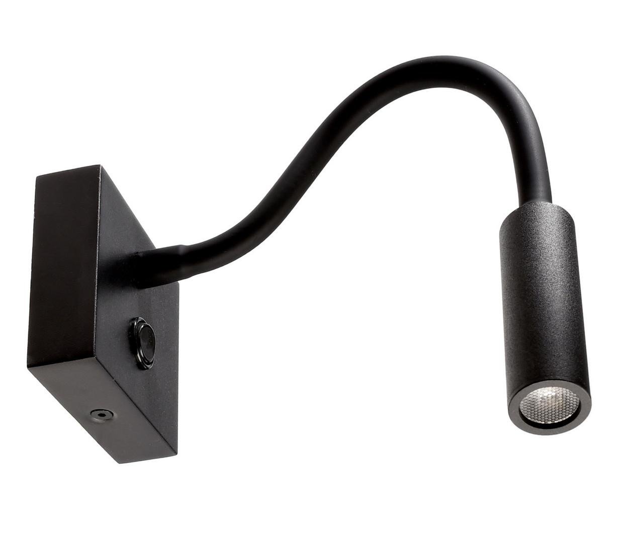 IMPR 341237 Deko-Light nástěnné přisazené svítidlo Brahe I 100-240V AC/50-60Hz 3,30 W 3000 K 165 lm 310 dopravní černá RAL 9017 - LIGHT IMPRESSIONS