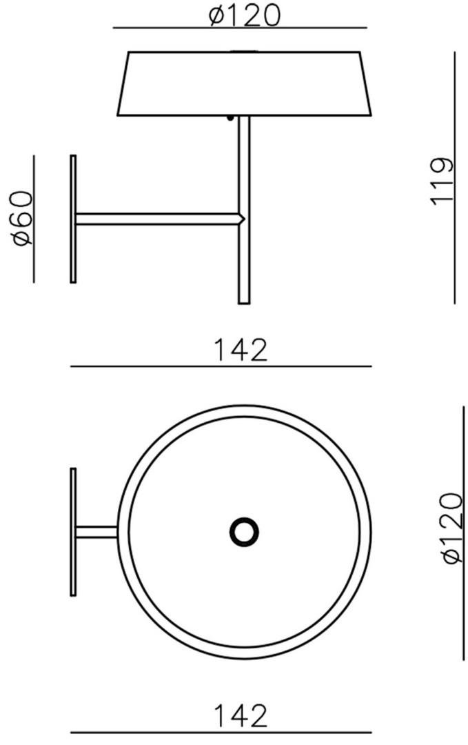 IMPR 930619 Deko-Light držák na zeď pro magnet.svítidla Miram černá (obrázek 3)