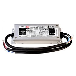 Obrázek pro produkt Meanwell napájení DIM, CV. ELG-75-48DA konstantní napětí 0-1600 mA IP67 stmívatelné 48V DC 75,00 W - DEKOLIGHT