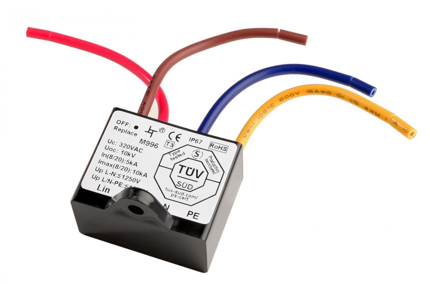 IMPR 843055 Deko-Light přepěťový ochranný filtr, 230-277VAC 50/60Hz, ochrana proti přepětí až 1500V (25nS) - LIGHT IMPRESSIONS